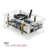 Acrylic Case Compatible for Orange Pi 3B V2.1  Orange Pi 4A with Cooling Fan